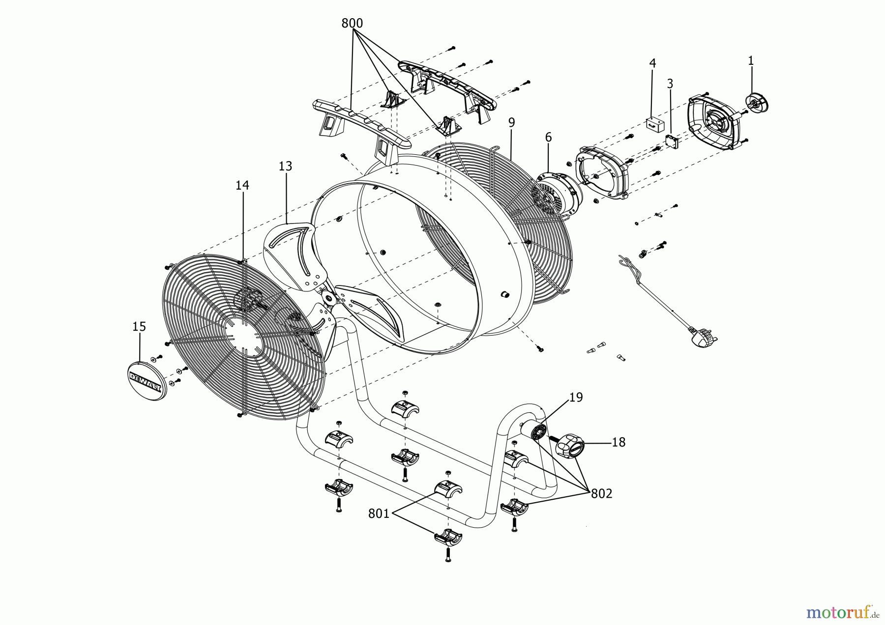  DEWALT Klimageräte LÜFTER BOX DXF2067 Seite 1