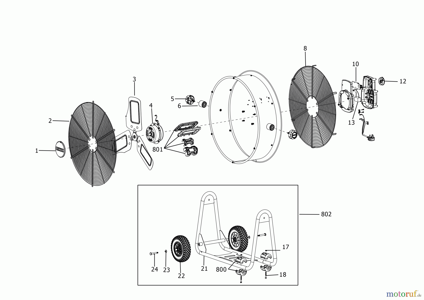  DEWALT Klimageräte LÜFTER BOX DXF2410 Seite 1