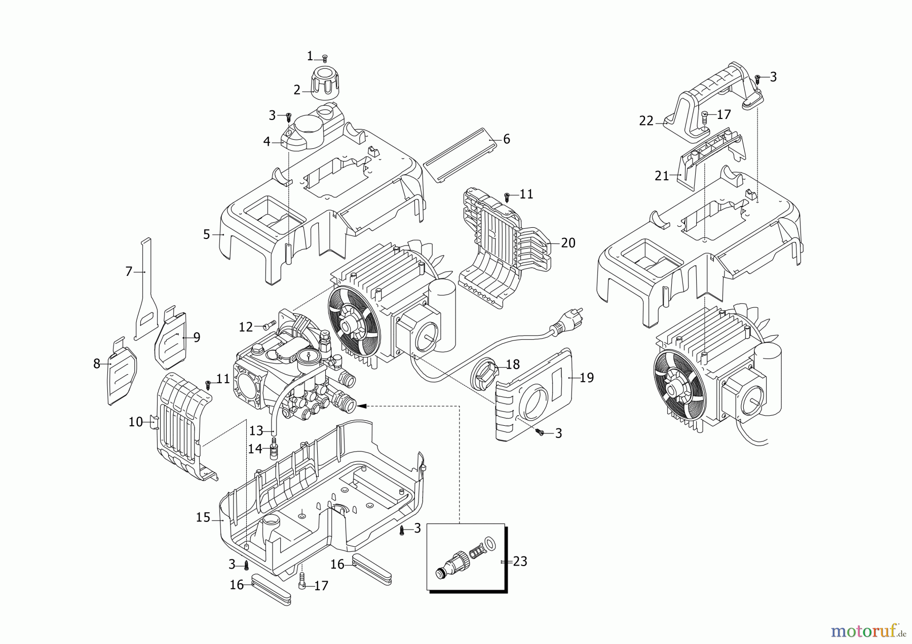  DEWALT HOCHDRUCKREINIGER HOCHDRUCKREINIGER DXPW003CEKART Seite 1