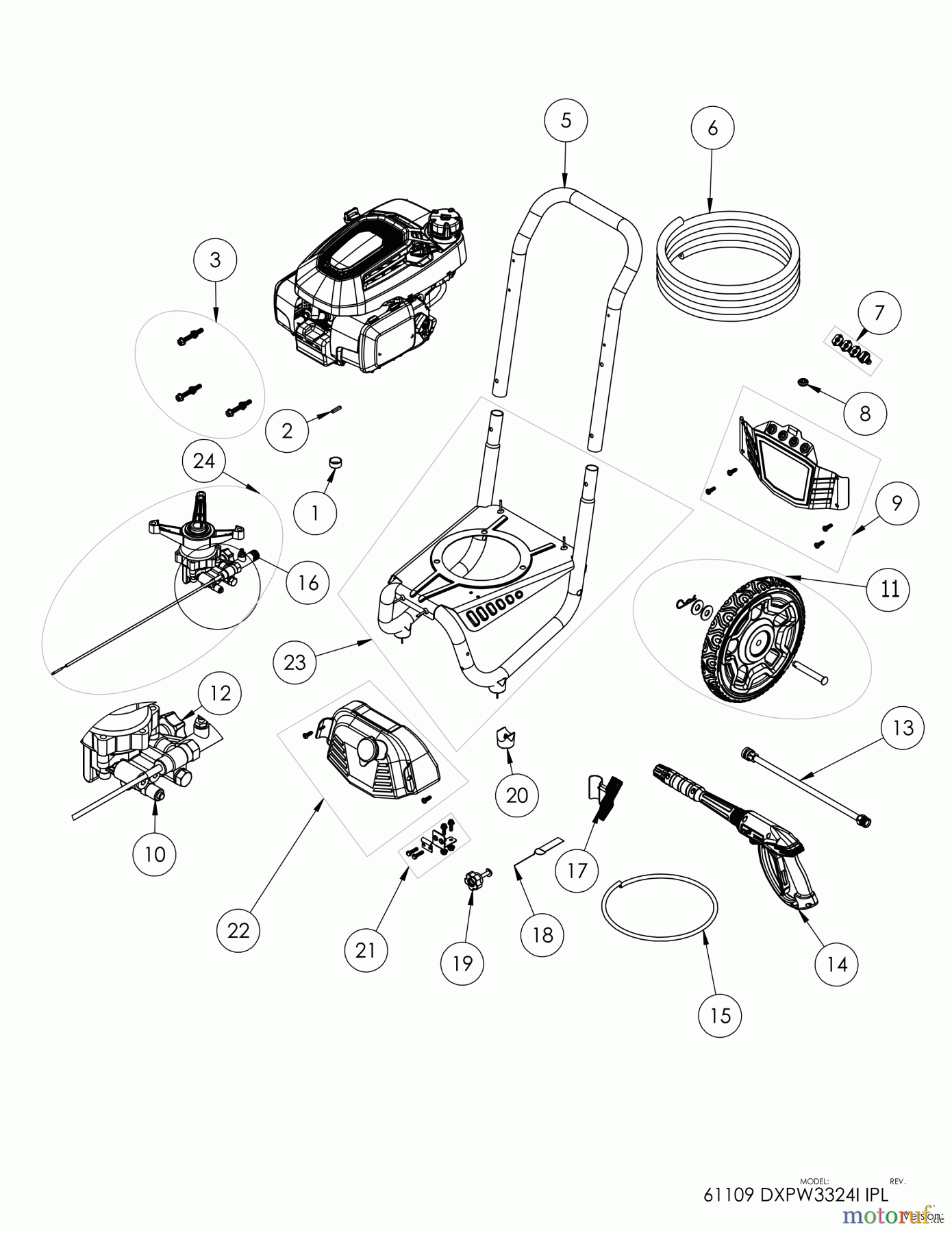  DEWALT HOCHDRUCKREINIGER HOCHDRUCKREINIGER DXPW3324I Seite 1