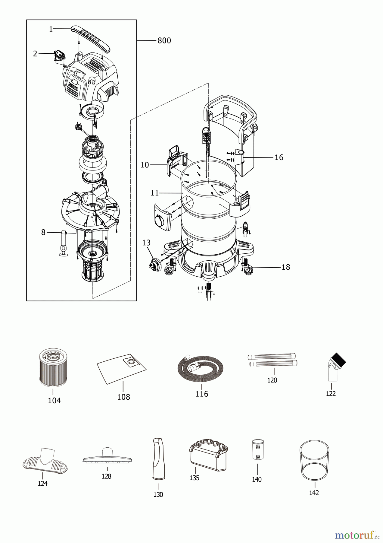  DEWALT VAKUUMEXTRAKTOREN NASSTROCKEN SAUGER DXV38SC Seite 1