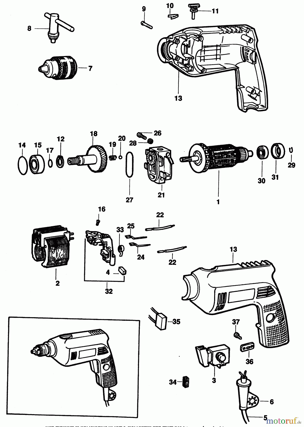BLACK+DECKER PROFESSIONELL BOHRER, MAGNETBOHRMASCHINE, GEWINDESCHNEIDER BOHRHAMMER P2177 Seite 1