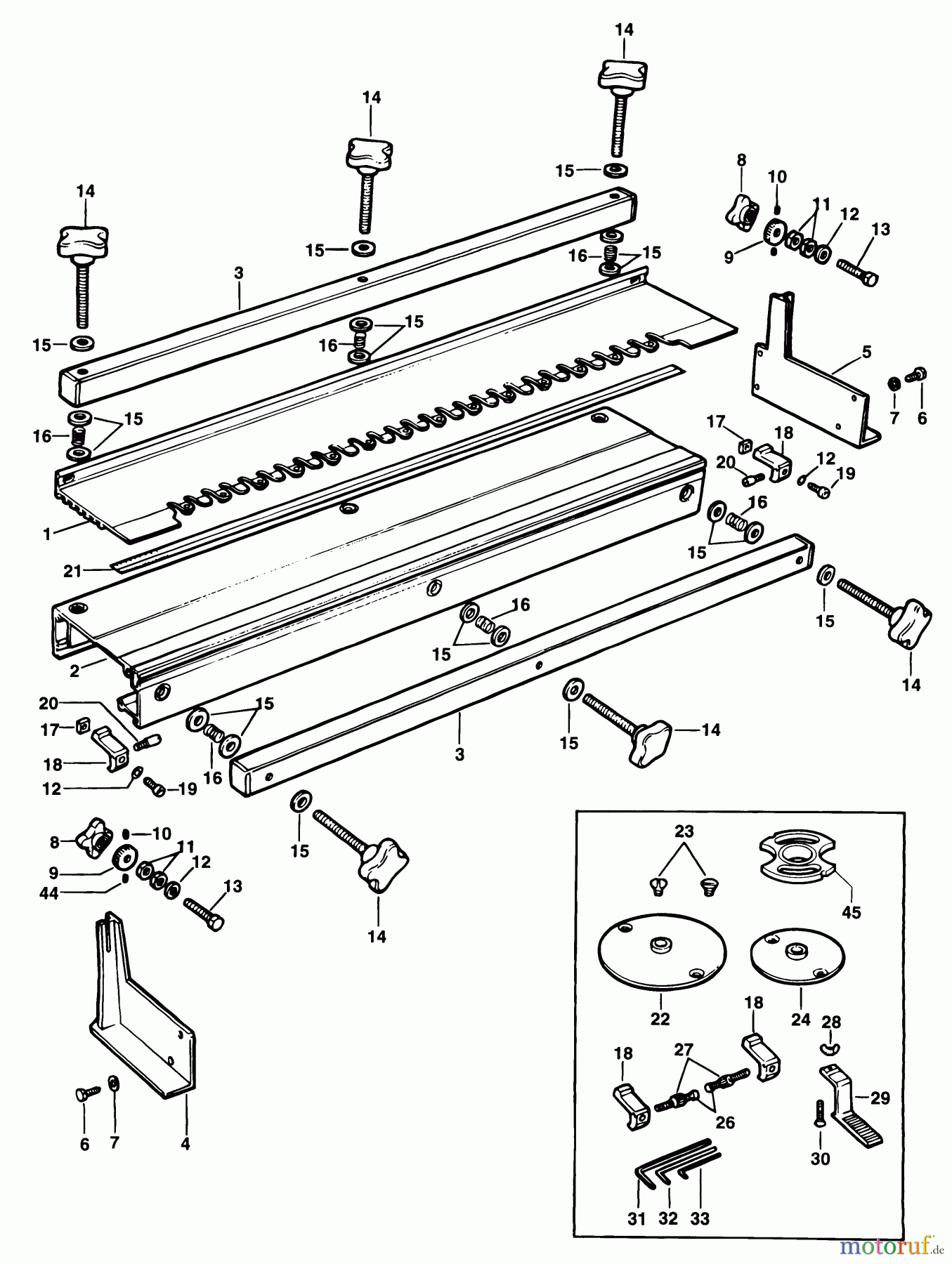 ELU ACCESSORIES ACCESSORIES, ATTACHMENTS & UNPOWERED SCHWALB.SCHWANZHALT. E40044 Seite 1