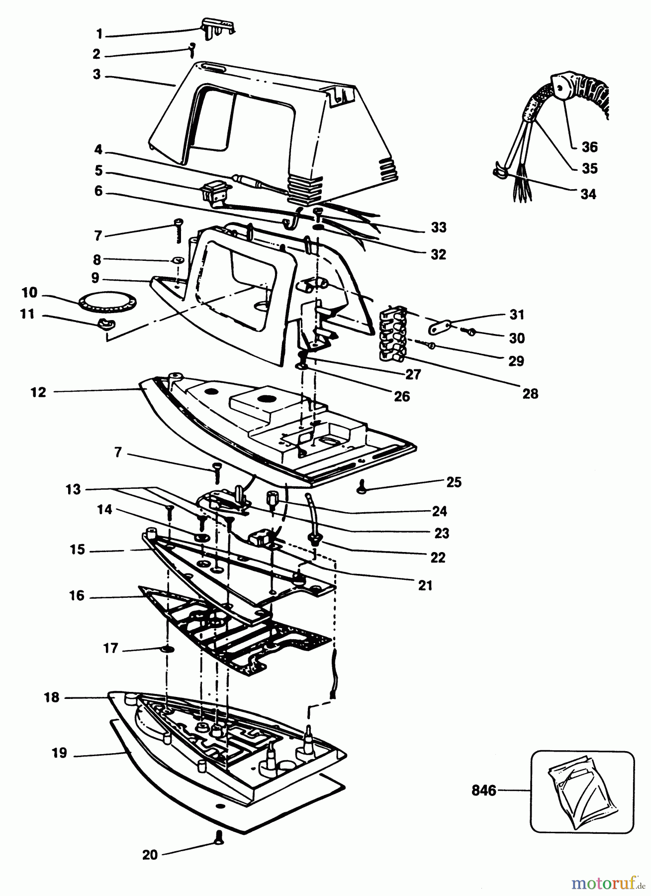 BLACK+DECKER HAUSHALT BÜGELEISEN EISENHANDEINHEIT BR260-----B Seite 1