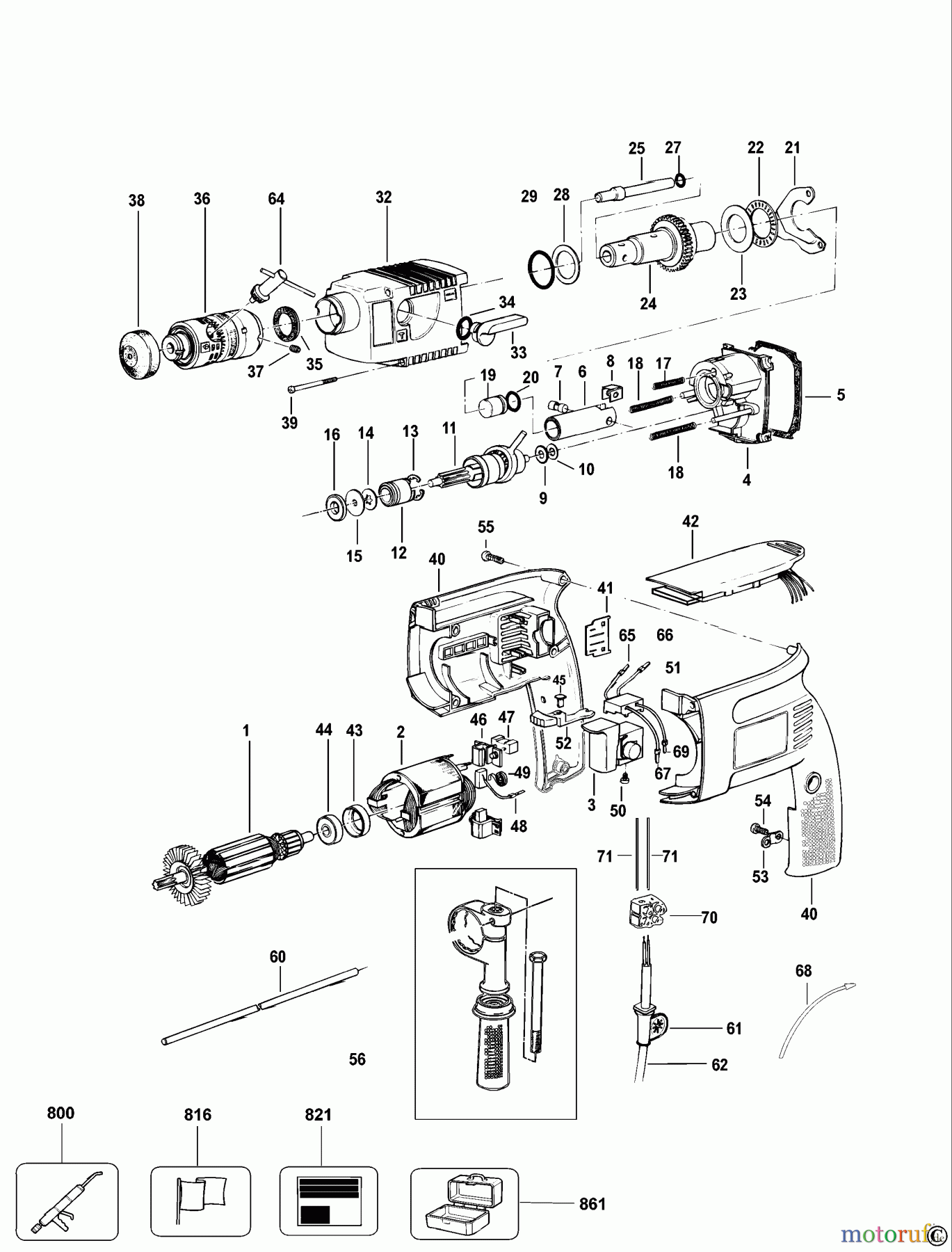  DEWALT Bohrhämmer Bohrhämmer SDS-PLUS DREHHAMMER DW553K Seite 1