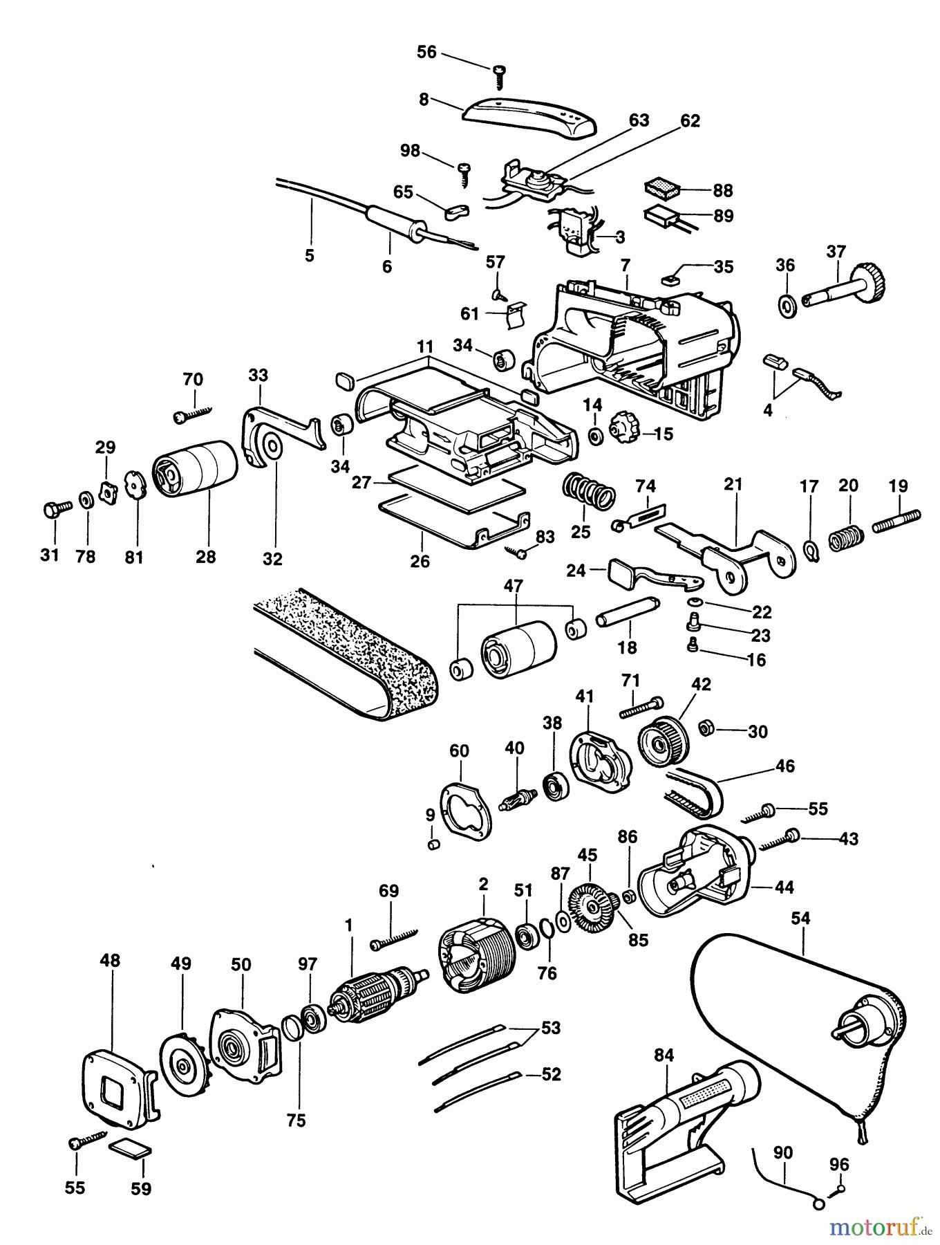 ELU WOODWORKING SANDERS BANDSCHLEIFER MHB158E Seite 1