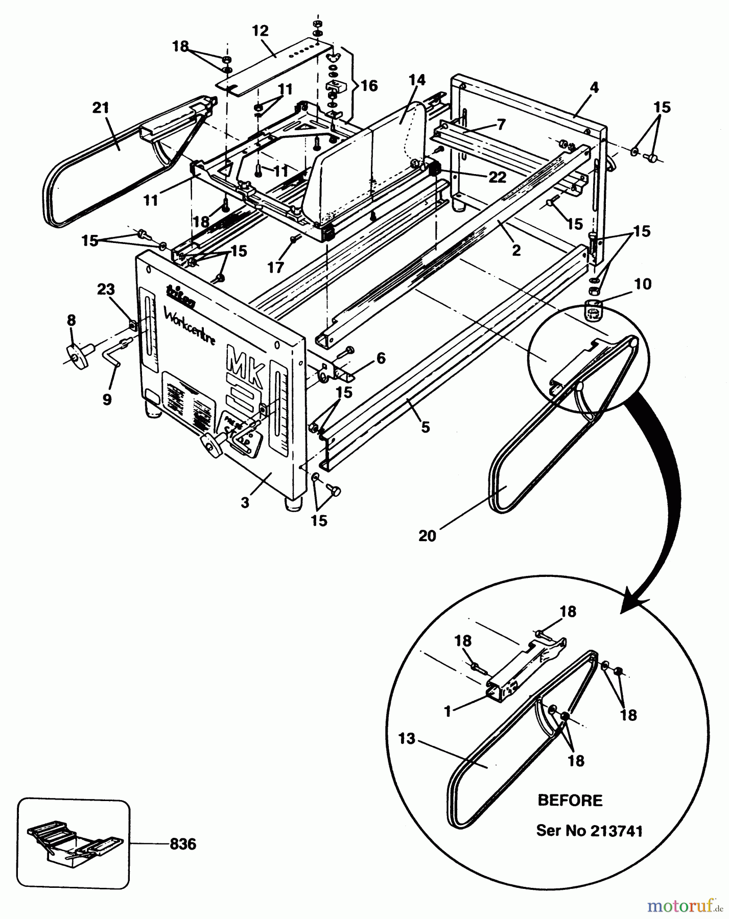 ELU WOODWORKING SAWS HEIMWERKERBANK EWC710B---A Seite 1