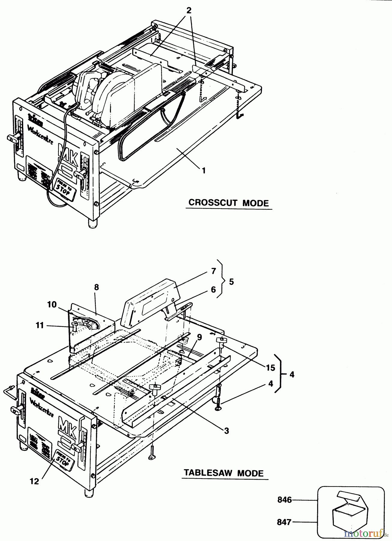 ELU WOODWORKING SAWS HEIMWERKERBANK EWC710B---B Seite 1