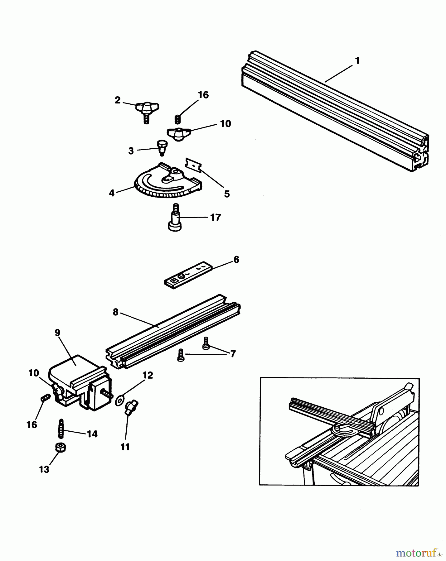 ELU ACCESSORIES ACCESSORIES, ATTACHMENTS & UNPOWERED ANSCHLAG E35251 Seite 1