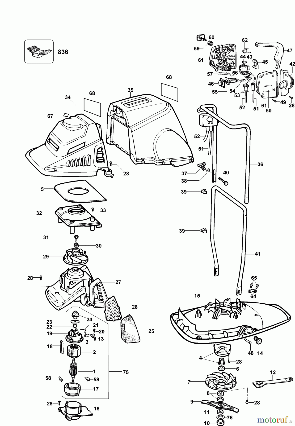 BLACK+DECKER AUSSERHALB RASENMÄHER, SCHNEEFRÄSEN LUFTKISSENMÄHER GX530 Seite 1
