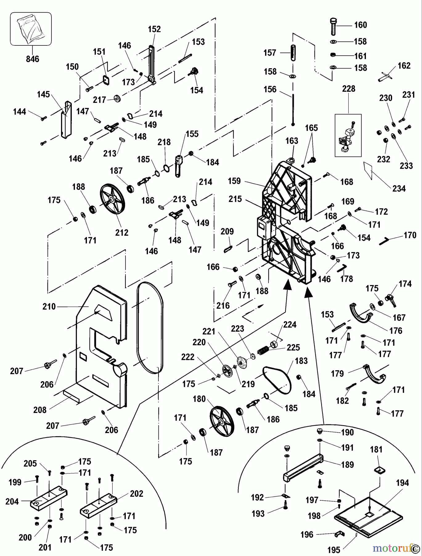 ELU WOODWORKING SAWS BANDSÄGE EBS3503---A Seite 1