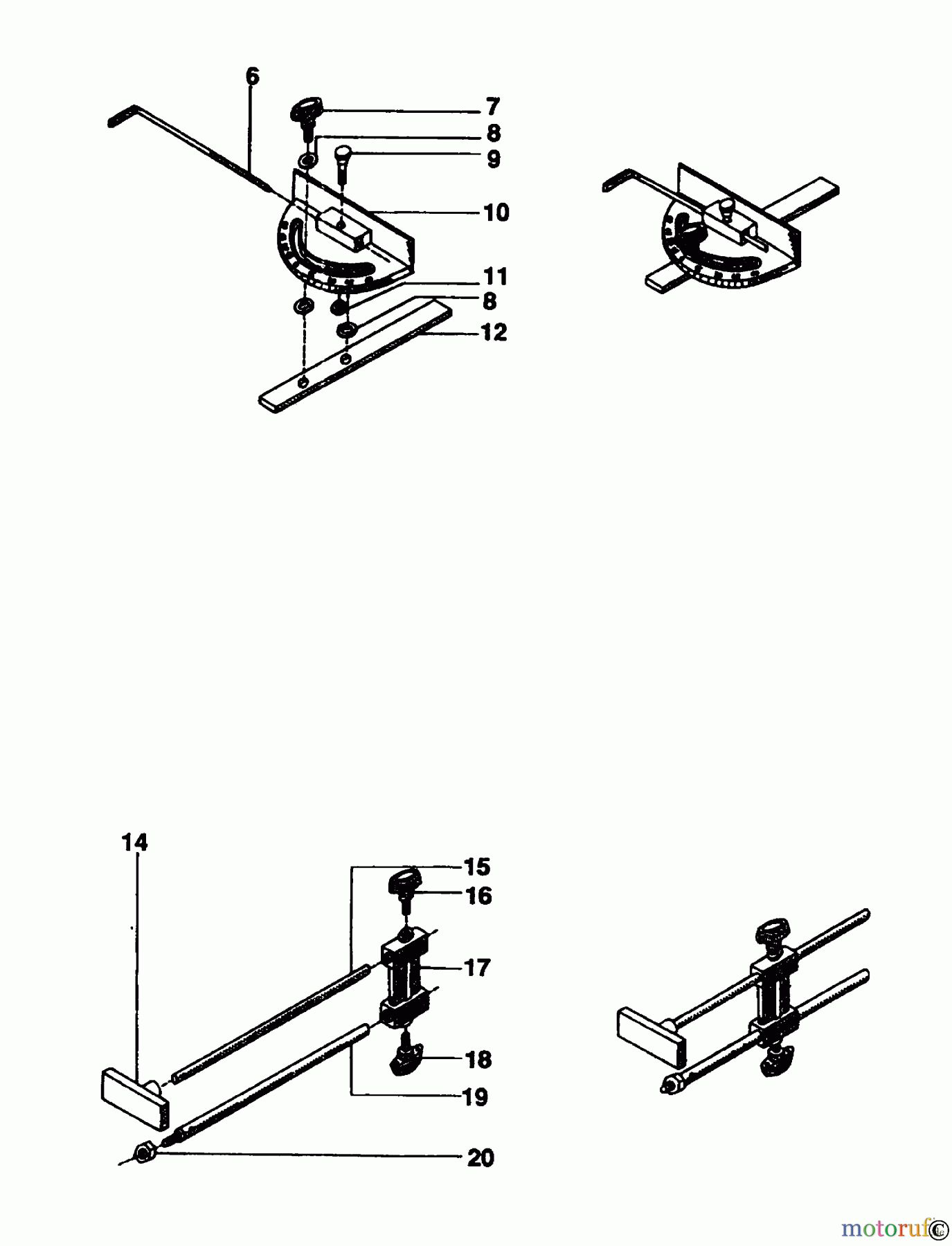ELU ACCESSORIES ACCESSORIES, ATTACHMENTS & UNPOWERED SCHNITTLEHRE E37462 Seite 1
