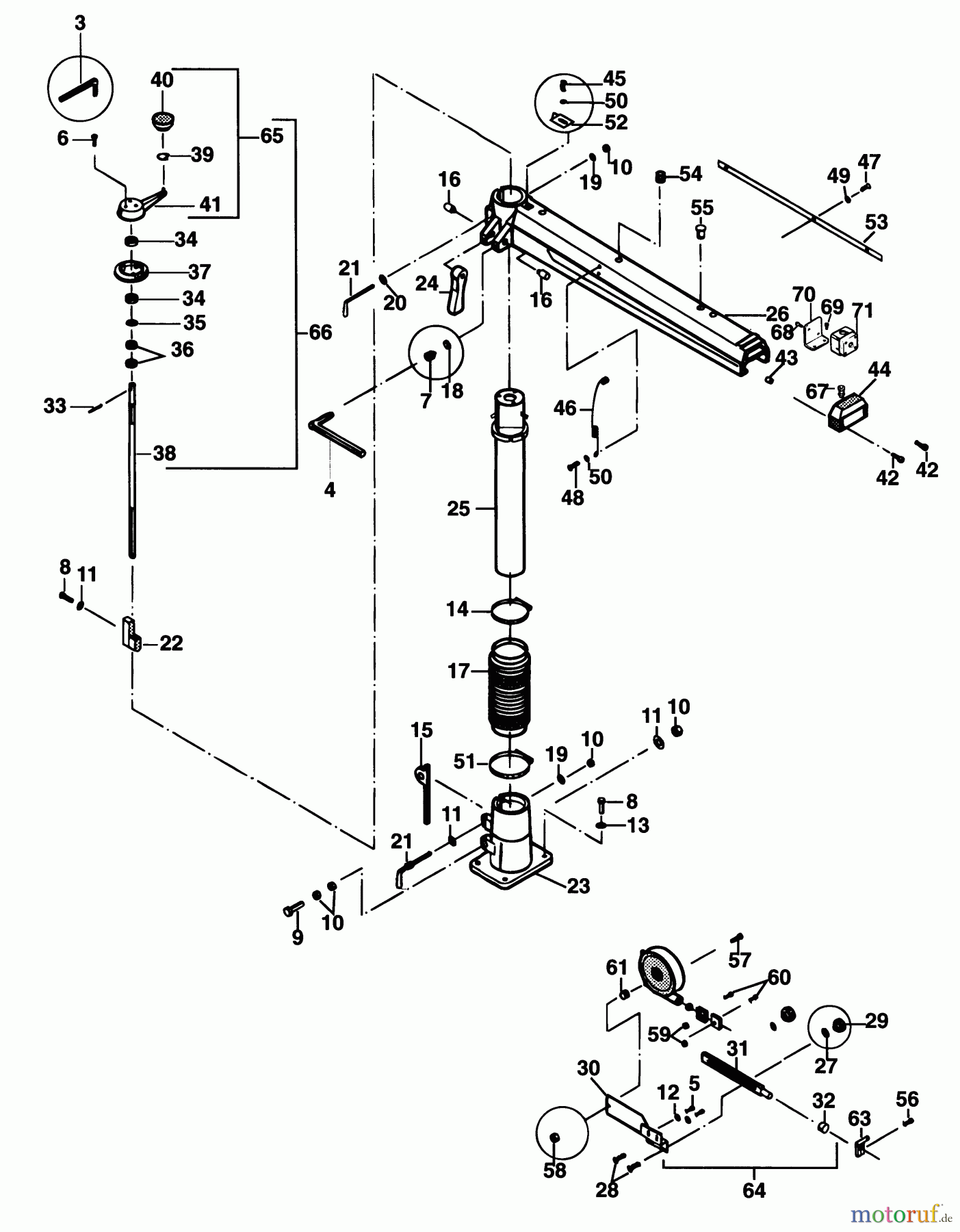 ELU WOODWORKING RADIAL ARM SAWS/TRAVERSE CONTROLS RADIALARMSÄGE RAS1603---G Seite 1