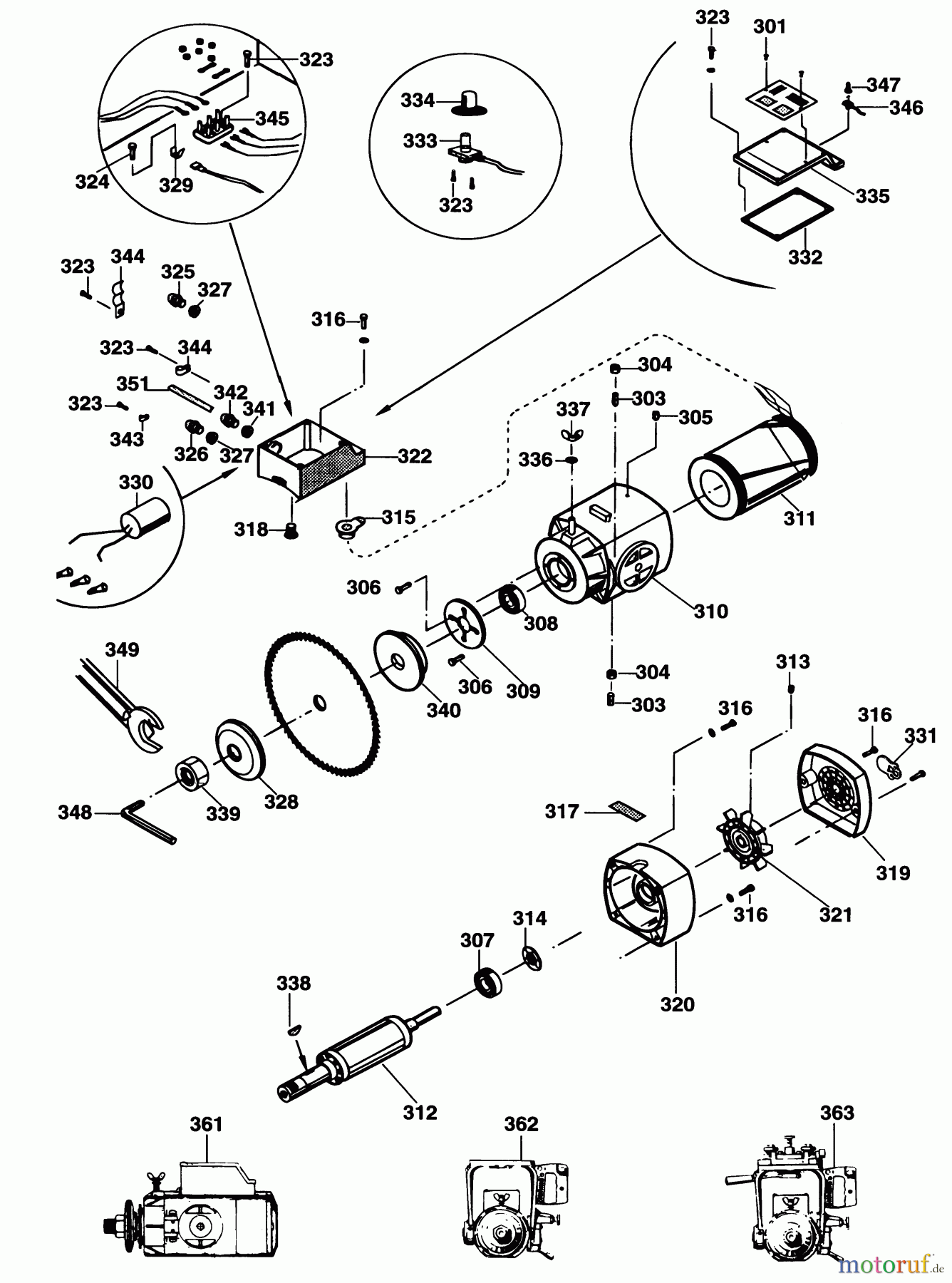  ELU WOODWORKING RADIAL ARM SAWS/TRAVERSE CONTROLS RADIALARMSÄGE RAS1601---A Seite 5
