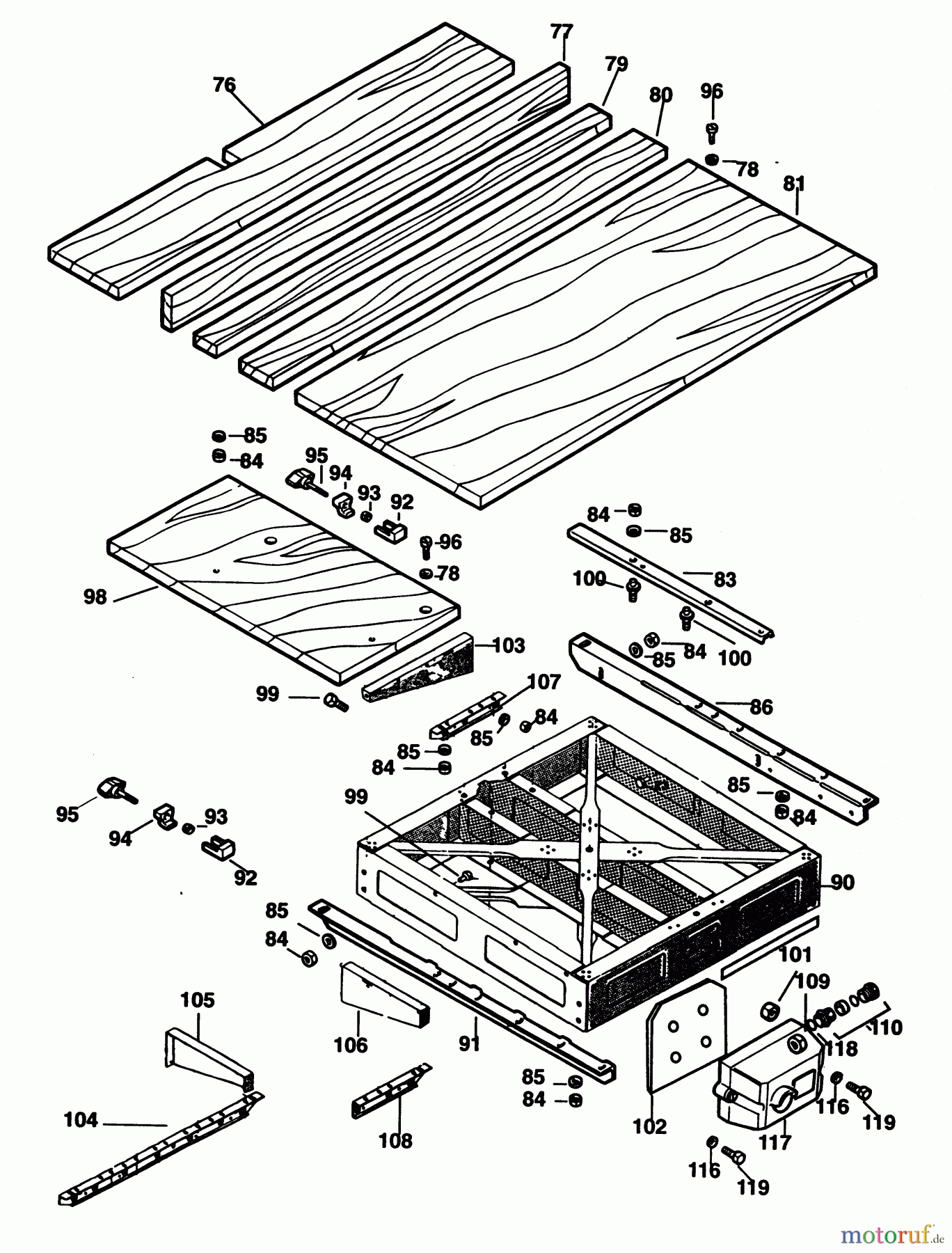ELU WOODWORKING RADIAL ARM SAWS/TRAVERSE CONTROLS RADIALARMSÄGE RAS1751---A Seite 5