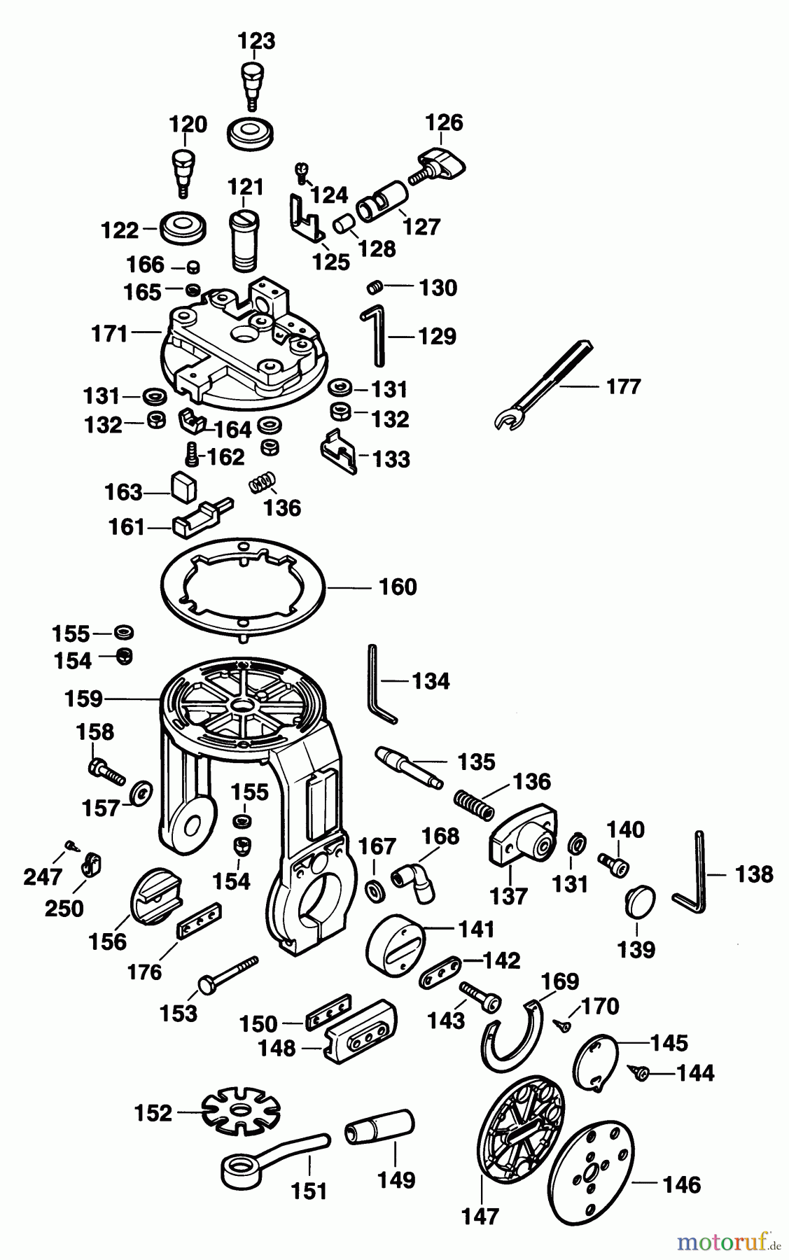 ELU WOODWORKING RADIAL ARM SAWS/TRAVERSE CONTROLS RADIALARMSÄGE RAS1751---A Seite 6