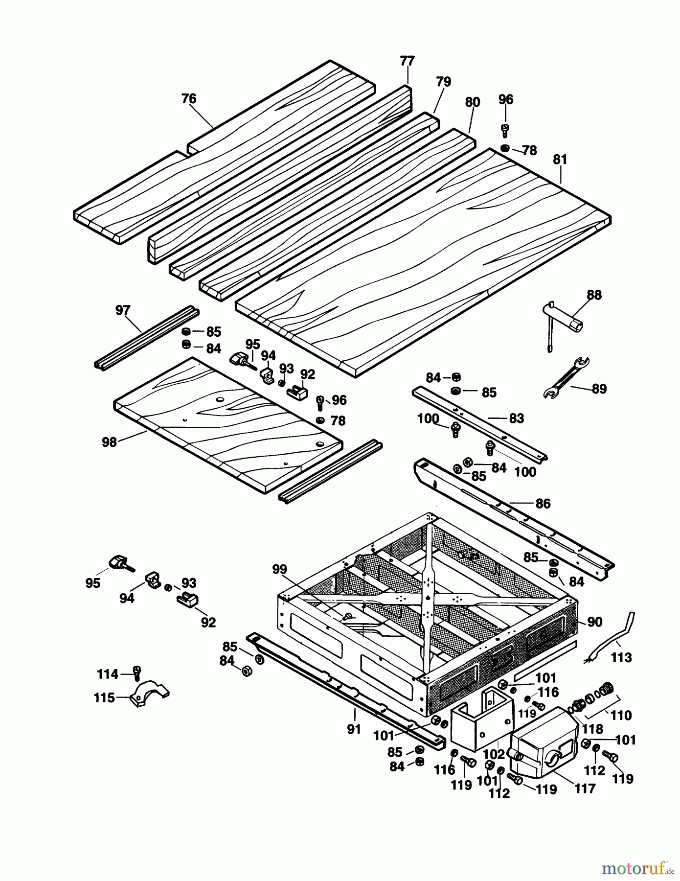  ELU WOODWORKING RADIAL ARM SAWS/TRAVERSE CONTROLS RADIALARMSÄGE RAS8001---A Seite 5