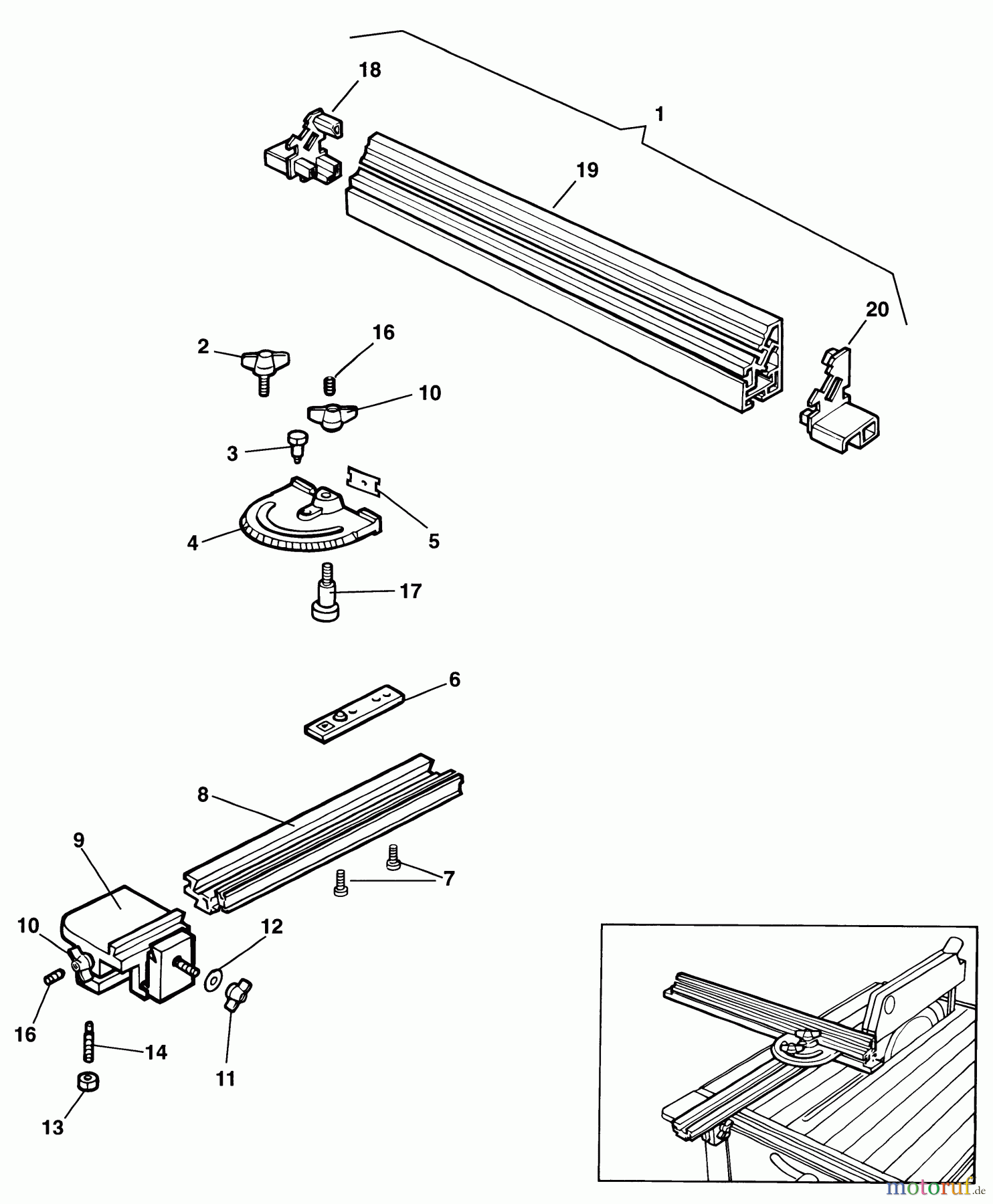 ELU ACCESSORIES ACCESSORIES, ATTACHMENTS & UNPOWERED ANSCHLAG EZETS10 Seite 1