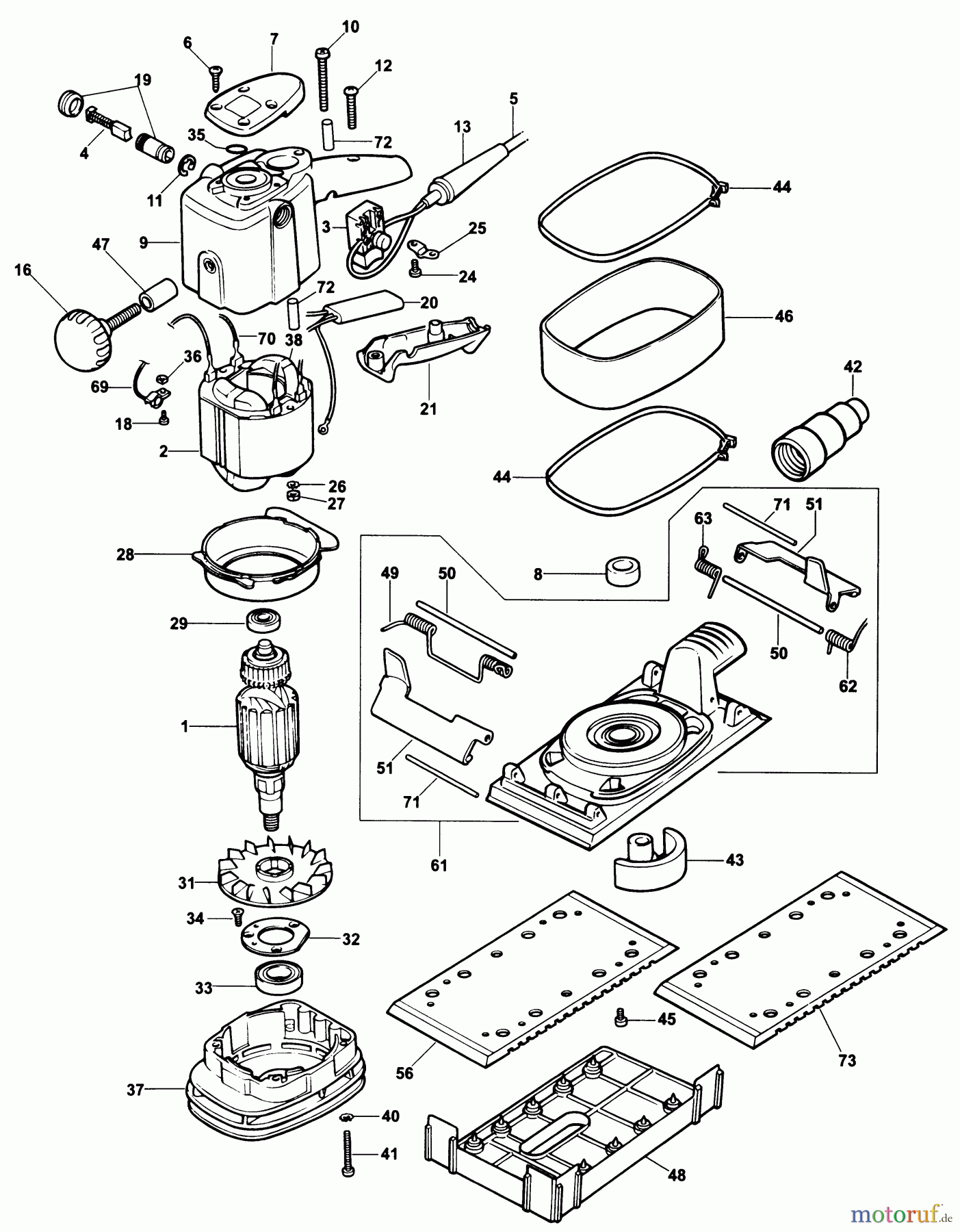  ELU WOODWORKING SANDERS SCHLEIFER VS71 Seite 1