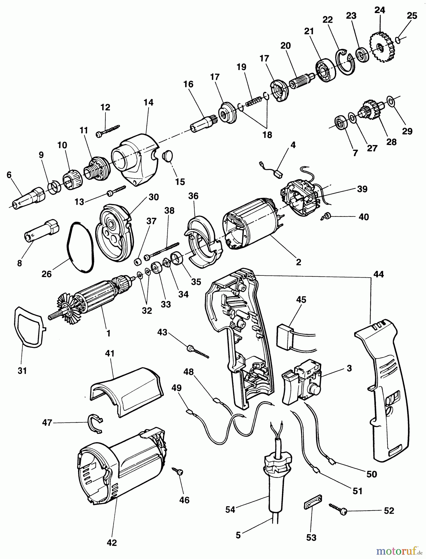 OEM Black und Decker Divers SCHRAUBENDREHER ESD707 Seite 1
