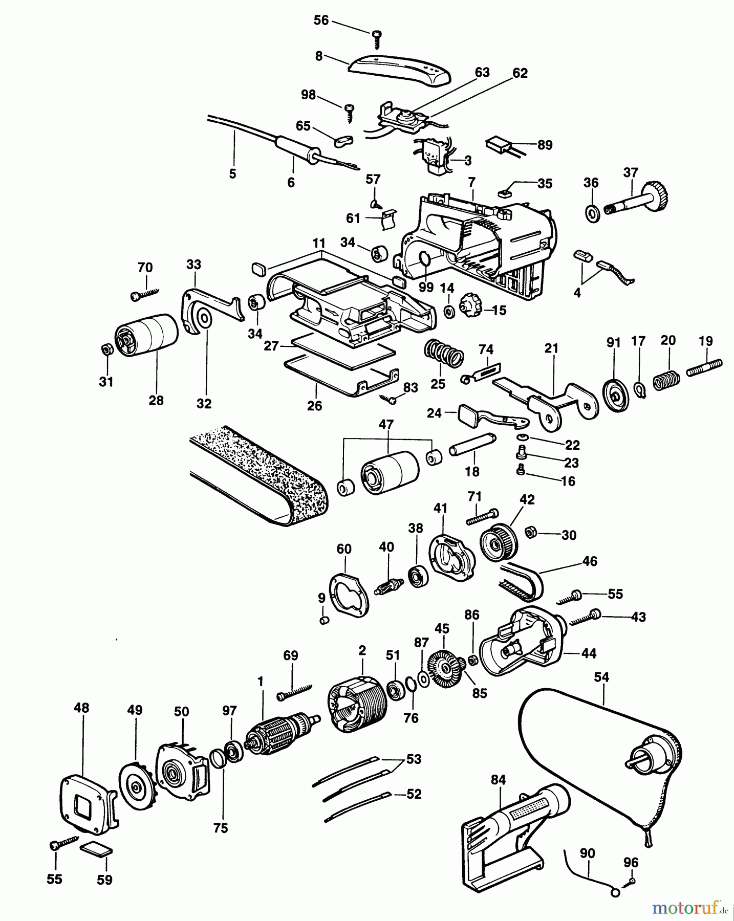 ELU WOODWORKING SANDERS BANDSCHLEIFER MHB158E---B Seite 1