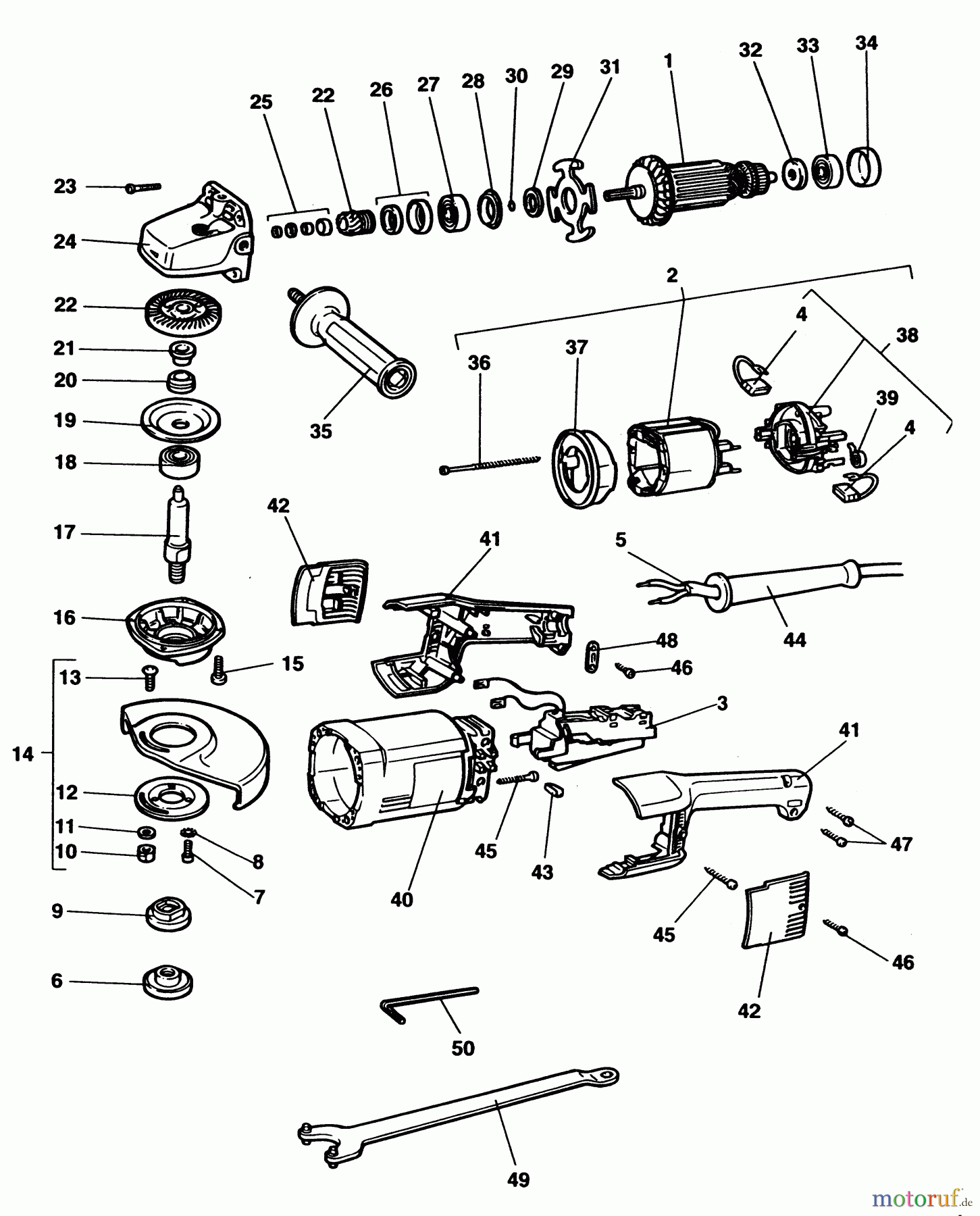 ELU METAL WORKING GRINDERS & POLISHERS WINKELSCHLEIFER WS51E Seite 1