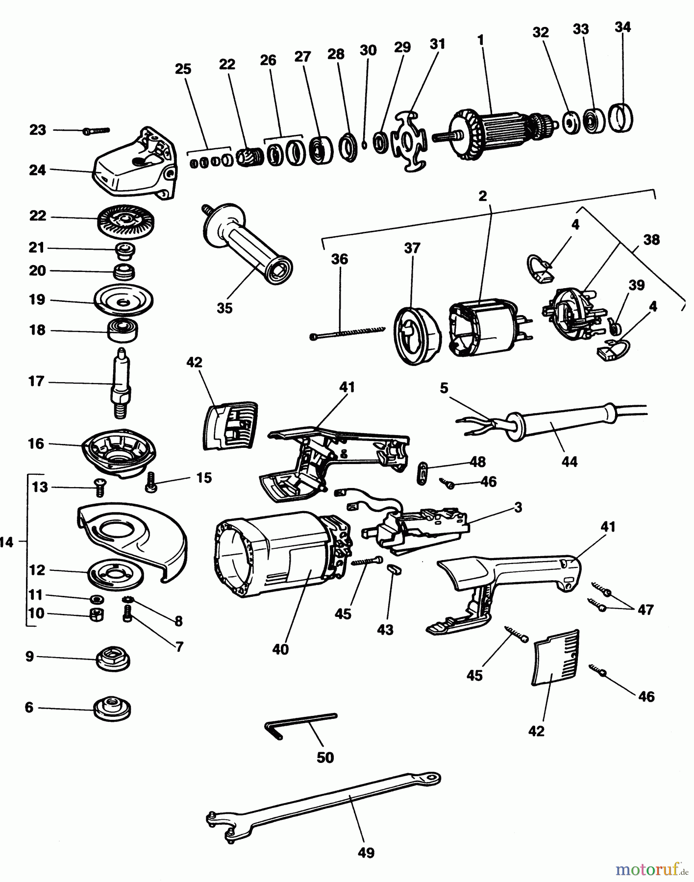 ELU METAL WORKING GRINDERS & POLISHERS WINKELSCHLEIFER WS52E Seite 1