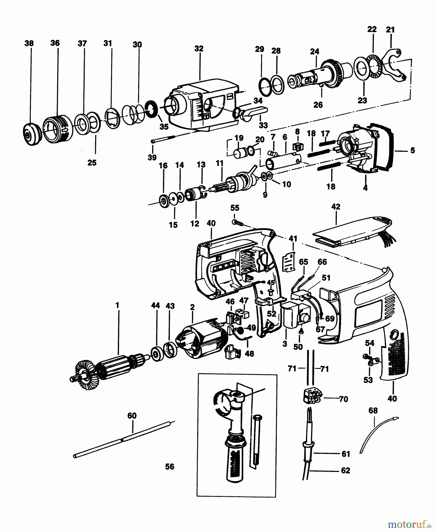  DEWALT Bohrhämmer Bohrhämmer SDS-PLUS DREHHAMMER DW523K44 Seite 1