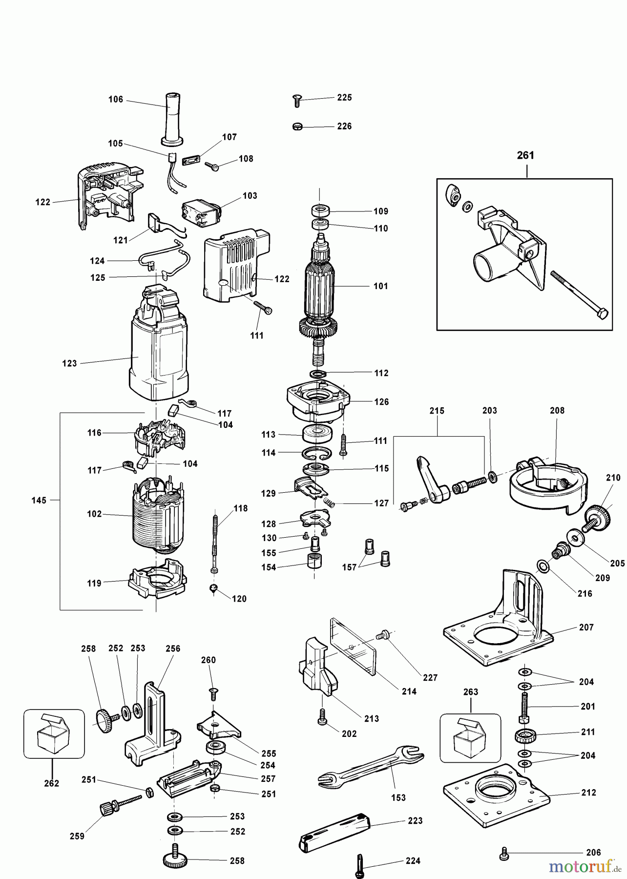 ELU WOODWORKING ROUTERS, JOINTERS & TRIMMERS LAMELLENTRIMMER KF56 Seite 1