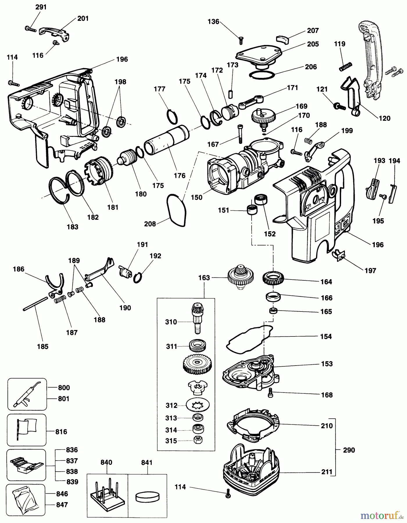 ELU DRILLING/DRIVING HAMMERS BOHRHAMMER BH46E Seite 1