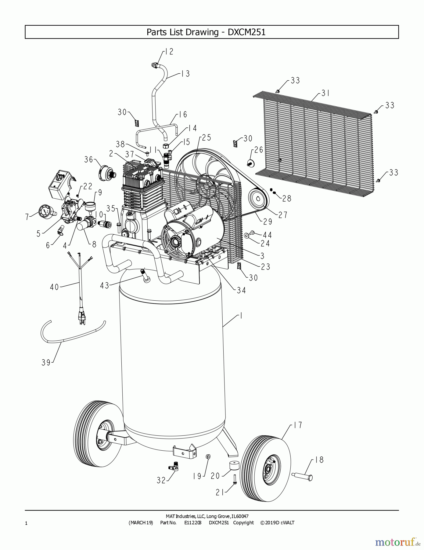  DEWALT Kompressoren KOMPRESSOR DXCM251 Seite 2