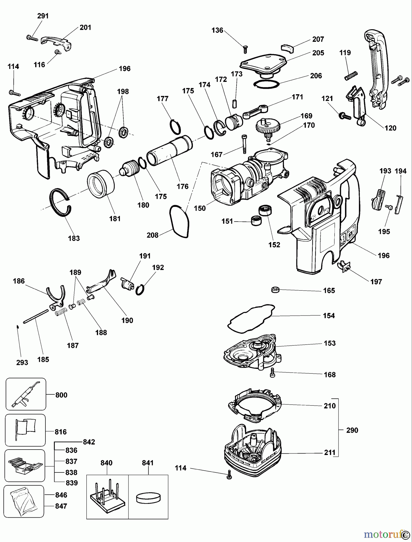 ELU DRILLING/DRIVING HAMMERS MEISSELHAMMER SH50EK Seite 1