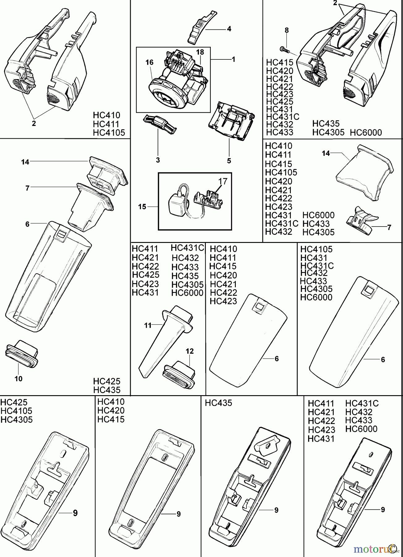 BLACK+DECKER HAUSHALT REINIGUNG STAUBSAUGER HC415 Seite 1