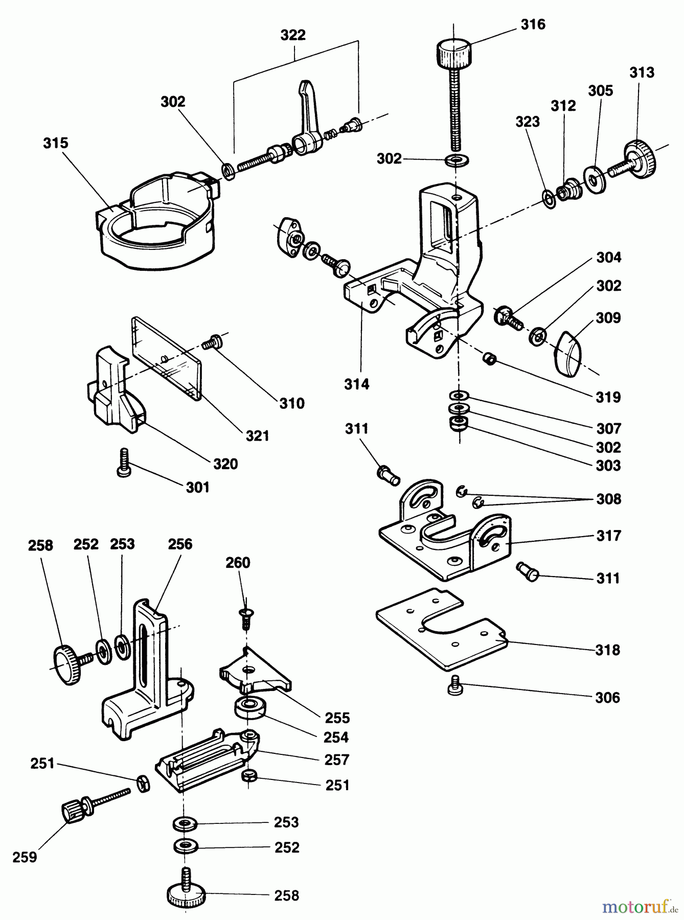  DEWALT ZUBEHÖR ACCESSORIES, ATTACHMENTS & UNPOWERED SCHWENKBODEN-TRIMMER DE6706 Seite 1