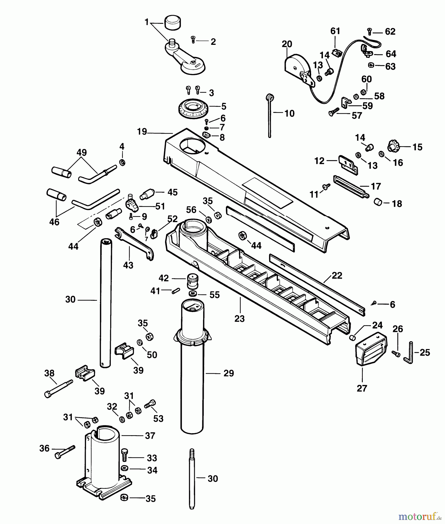  ELU WOODWORKING RADIAL ARM SAWS/TRAVERSE CONTROLS RADIALARMSÄGE RKS1251 Seite 1
