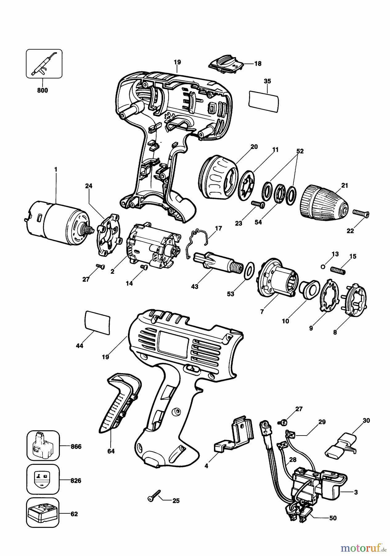 DEWALT Divers 7.2V DRILL/DRIVER DW917K2 Seite 1