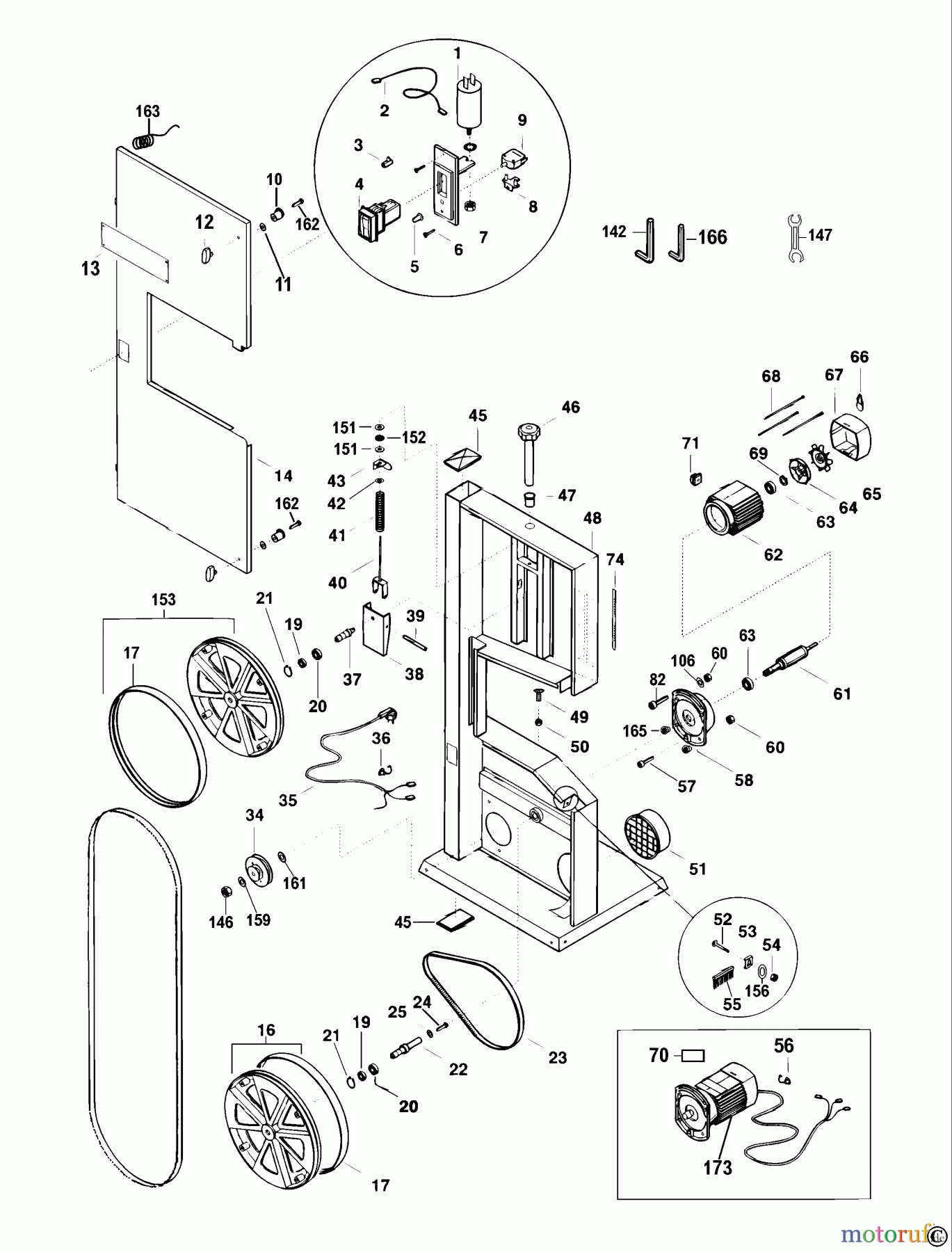 ELU WOODWORKING SAWS BANDSÄGE EBS3601 Seite 1