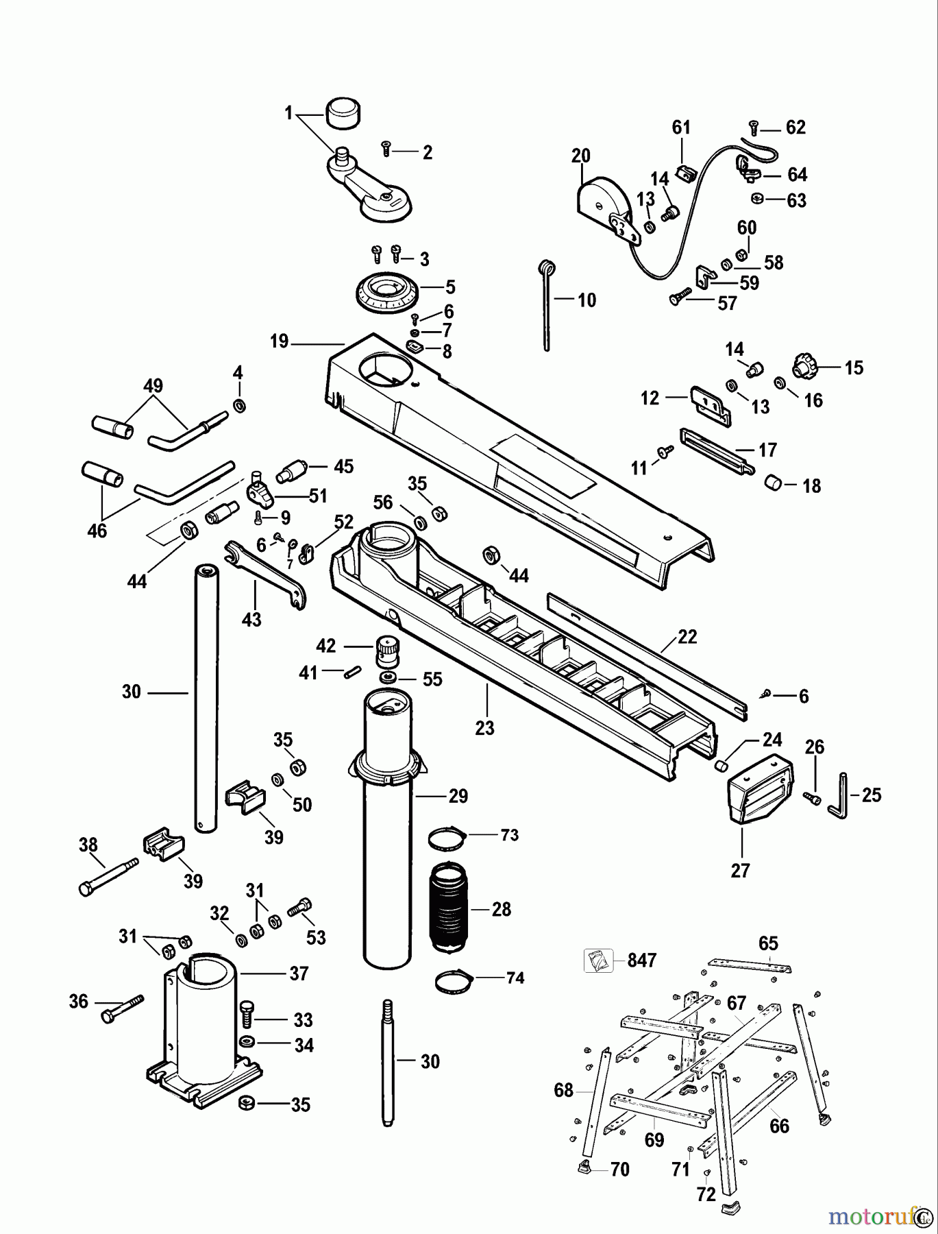 DEWALT HOLZARBEITEN RADIALKREISSÄGEN RADIALARMSÄGE DW720K Seite 1
