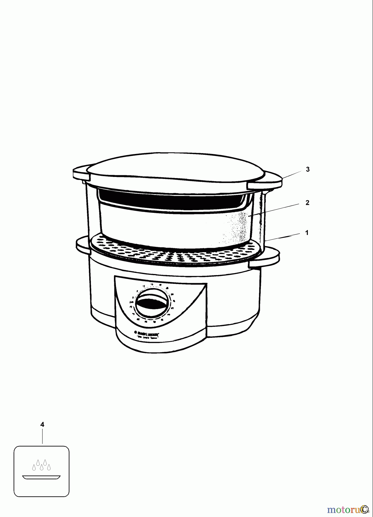 BLACK+DECKER HAUSHALT KOCHEN DÄMPFAPPARAT HS2000 Seite 1