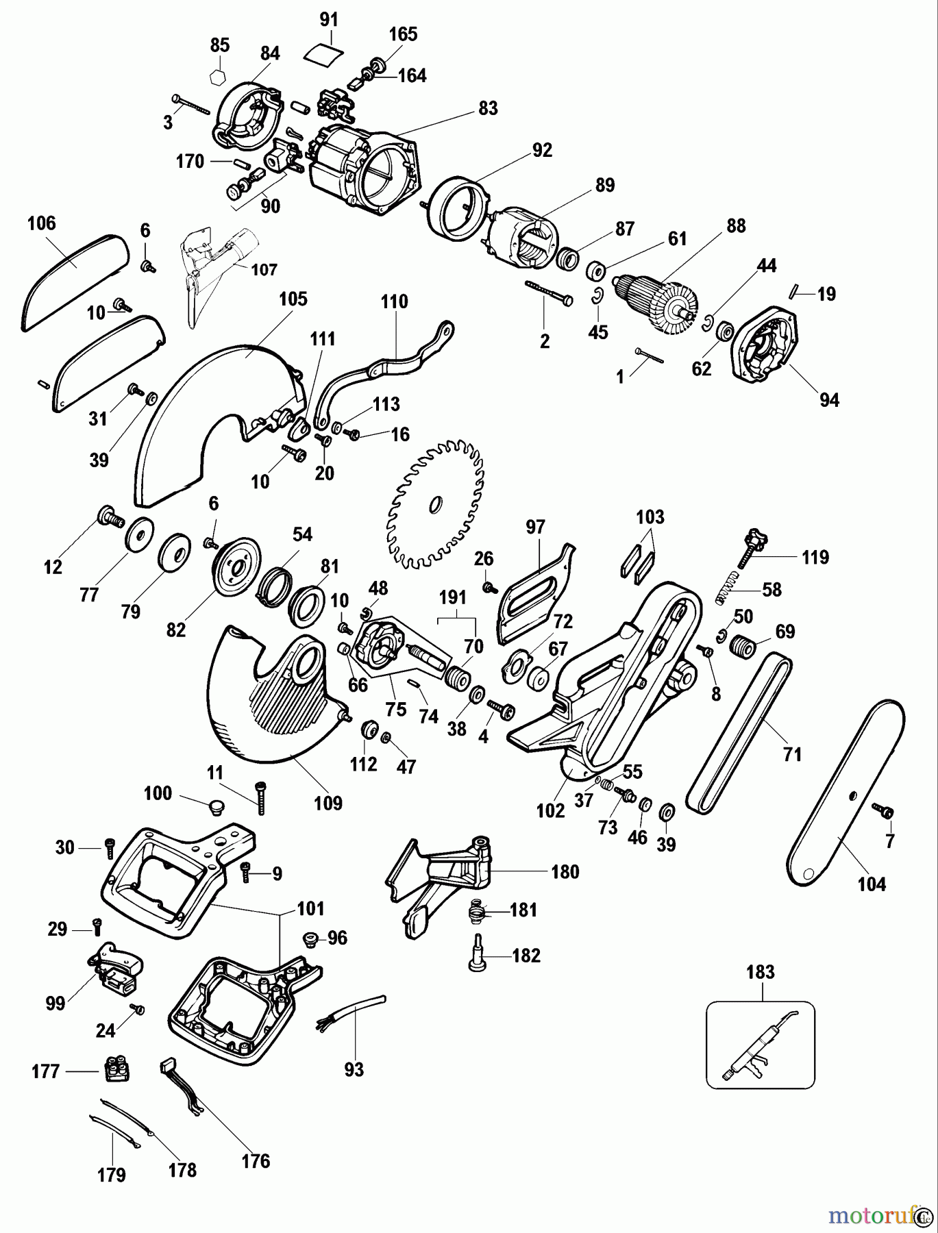 ELU WOODWORKING SAWS GEHRUNGSSÄGE PS374 Seite 1