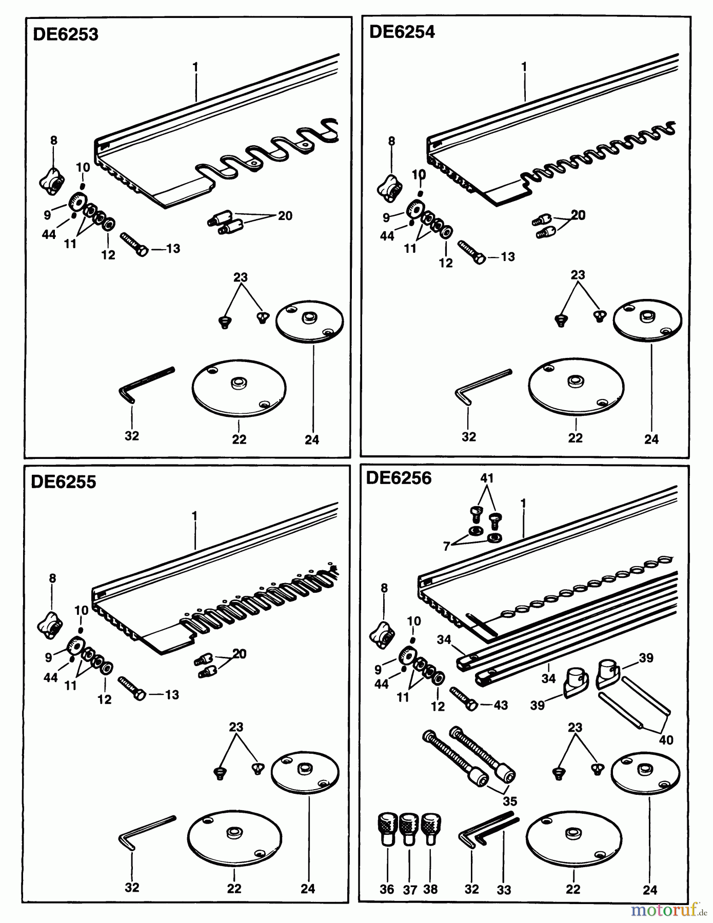 DEWALT ANBAUTEILE & ZUBEHÖR DOVETAIL JIGS SCHWALB.SCHWANZHALT. DE6253 Seite 1