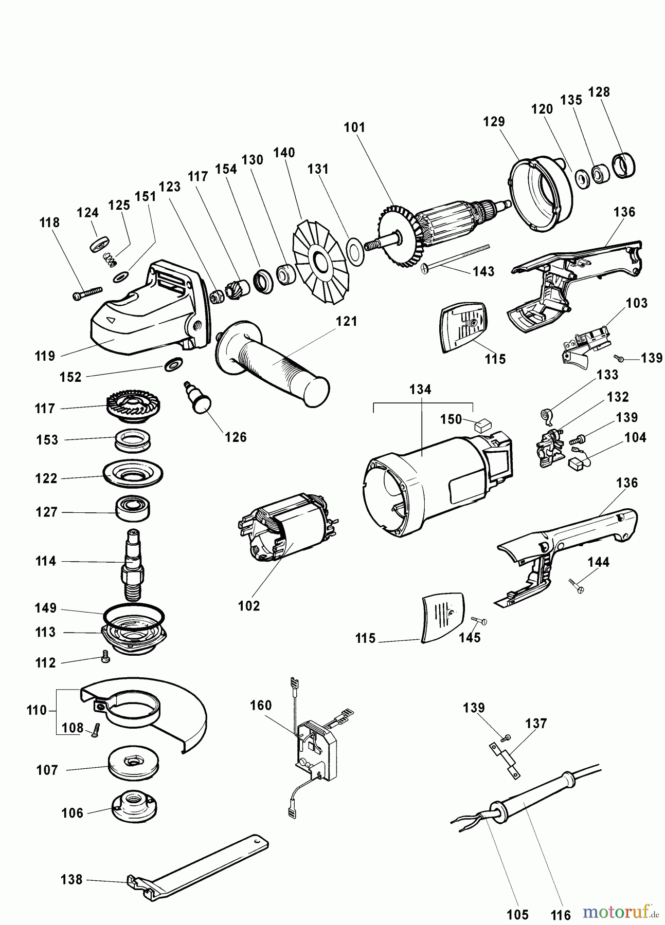 ELU METAL WORKING GRINDERS & POLISHERS WINKELSCHLEIFER WS48E Seite 1
