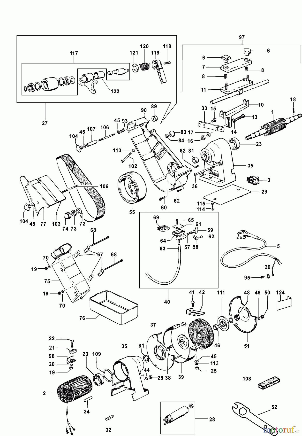 ELU METAL WORKING GRINDERS & POLISHERS TISCHSCHLEIFMASCHINE MWA71 Seite 1