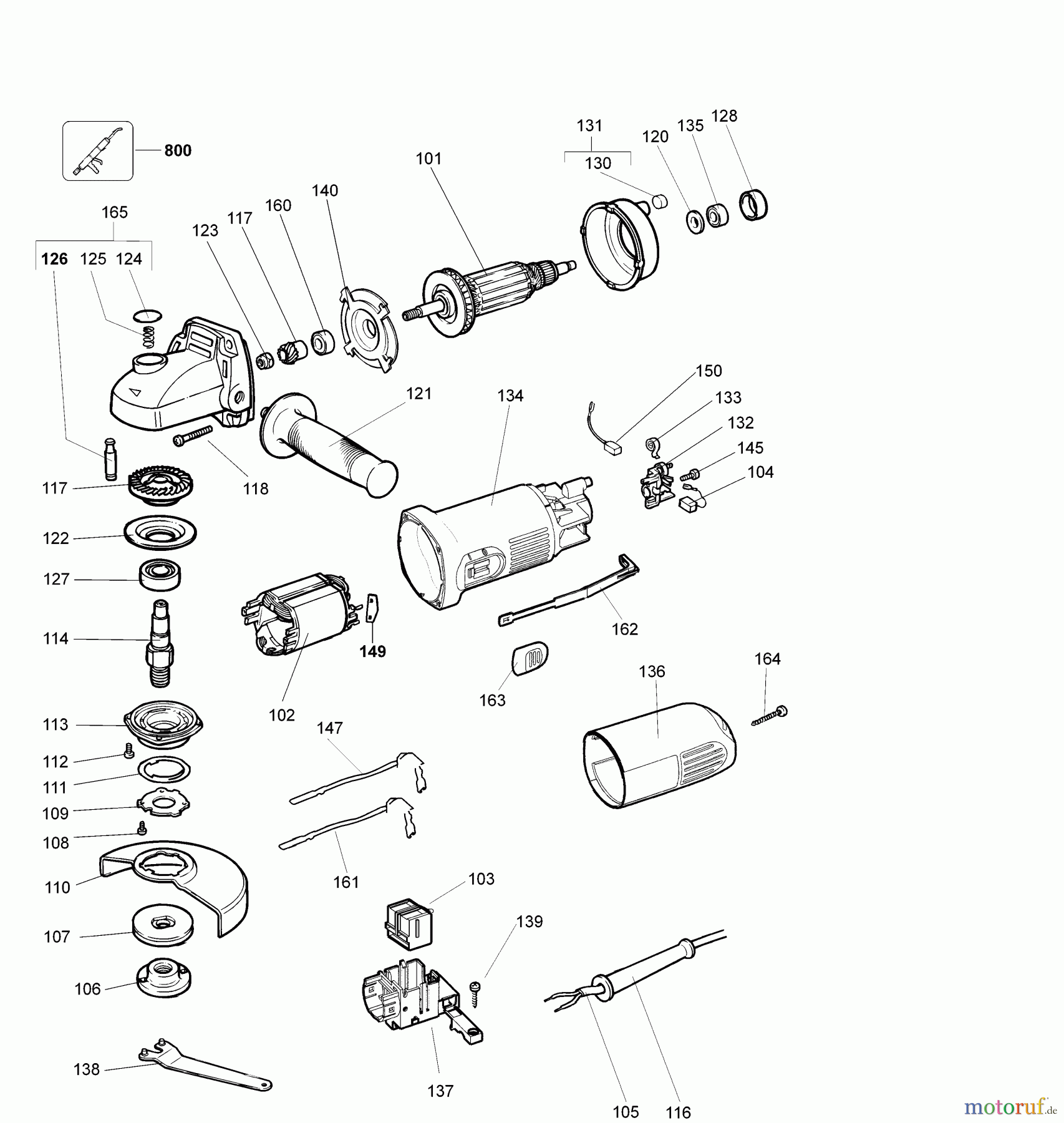  DEWALT METALLBEARBEITUNG WINKELSCHLEIFER 100-125MM KLEINER WINKELSCHLEIFER DW817 Seite 1
