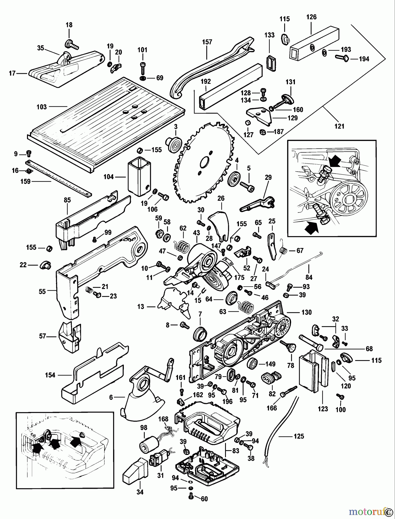  ELU WOODWORKING SAWS TISCH SAGEN EMTS711 Seite 1