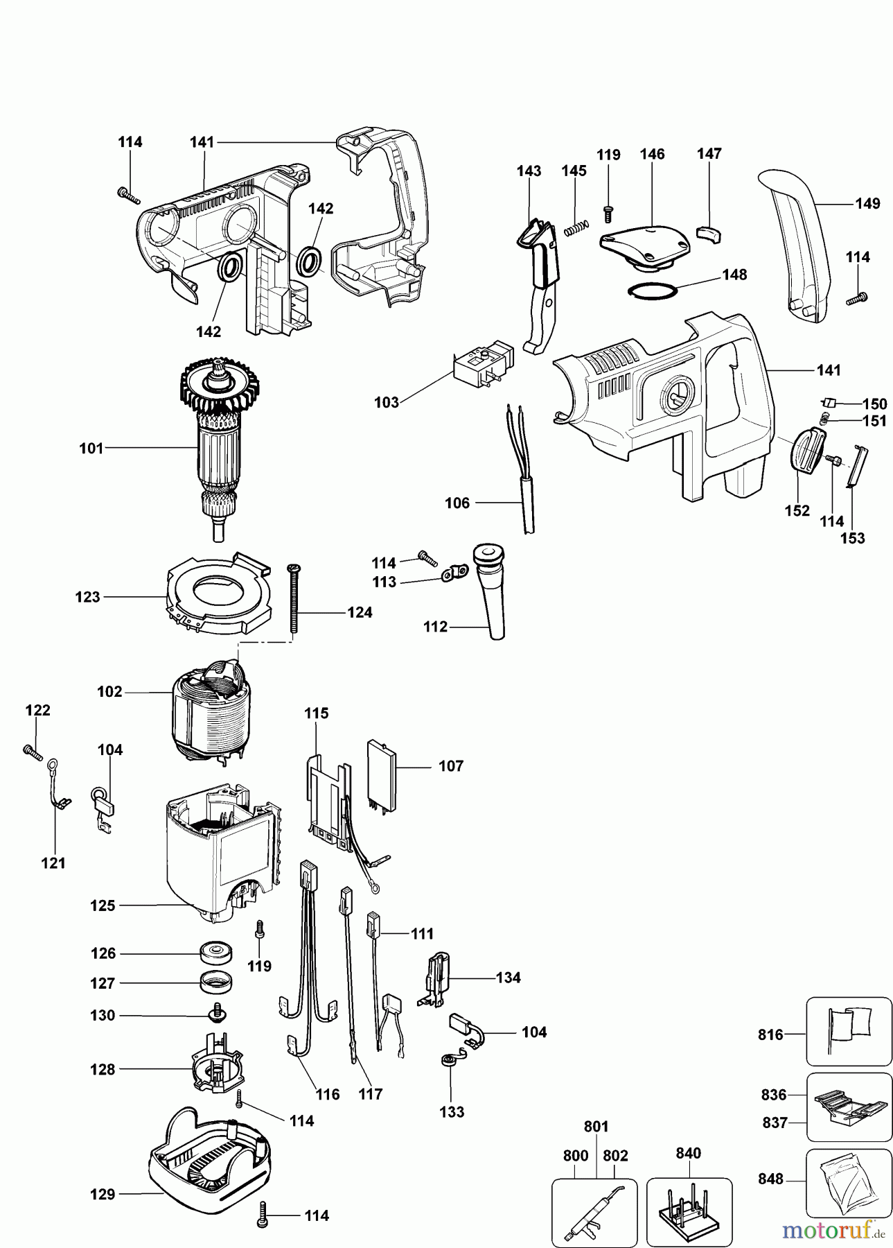 ELU DRILLING/DRIVING HAMMERS DREHHAMMER BH35EK Seite 1