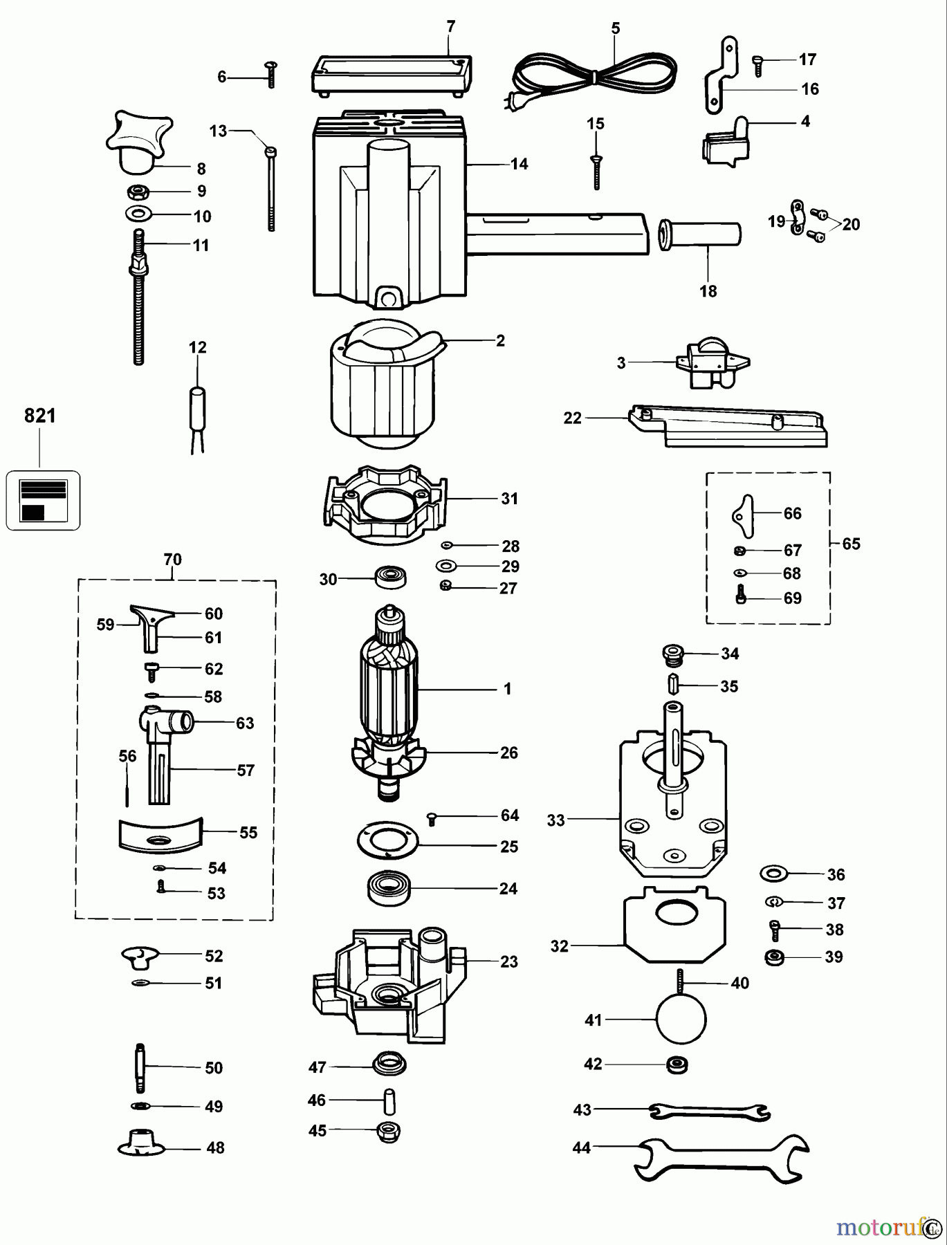  DEWALT HOLZARBEITEN LAMINATSCHNEIDER LAMELLENTRIMMER DW609 Seite 1