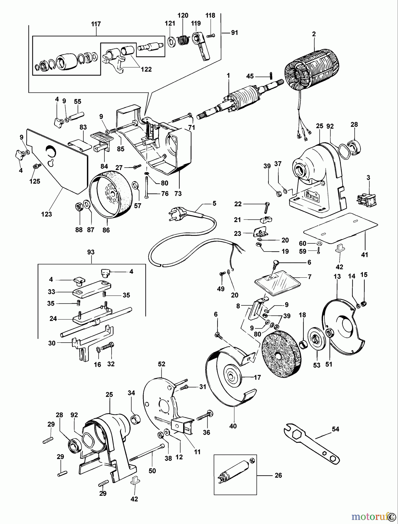 DEWALT METALLBEARBEITUNG TISCHSCHLEIFMASCHINEN TISCHSCHLEIFMASCHINE DW753 Seite 1