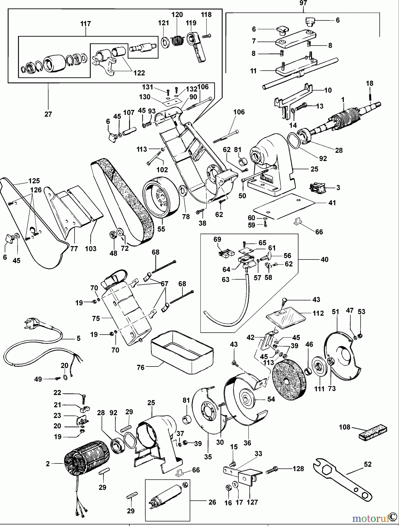 DEWALT METALLBEARBEITUNG TISCHSCHLEIFMASCHINEN TISCHSCHLEIFMASCHINE DW755 Seite 1