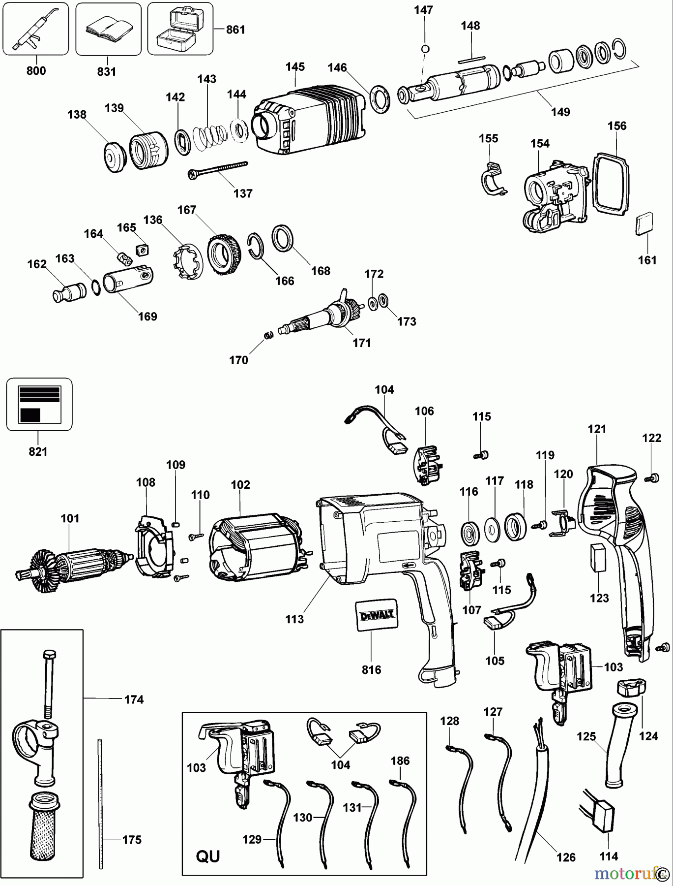 DEWALT Bohrhämmer Bohrhämmer SDS-PLUS DREHHAMMER DW562 Seite 1